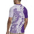 Polynesian Purple Plumeria Lei Rugby Jersey with Hammerhead Shark
