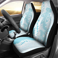 Polynesian Turquoise Plumeria Lei Car Seat Cover with Hammerhead Shark LT7 - Polynesian Pride