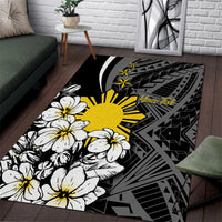Philippines Sampaguita Personalised Area Rug Women's Day