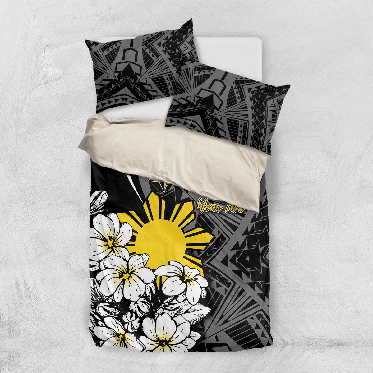 Philippines Sampaguita Personalised Bedding Set Women's Day