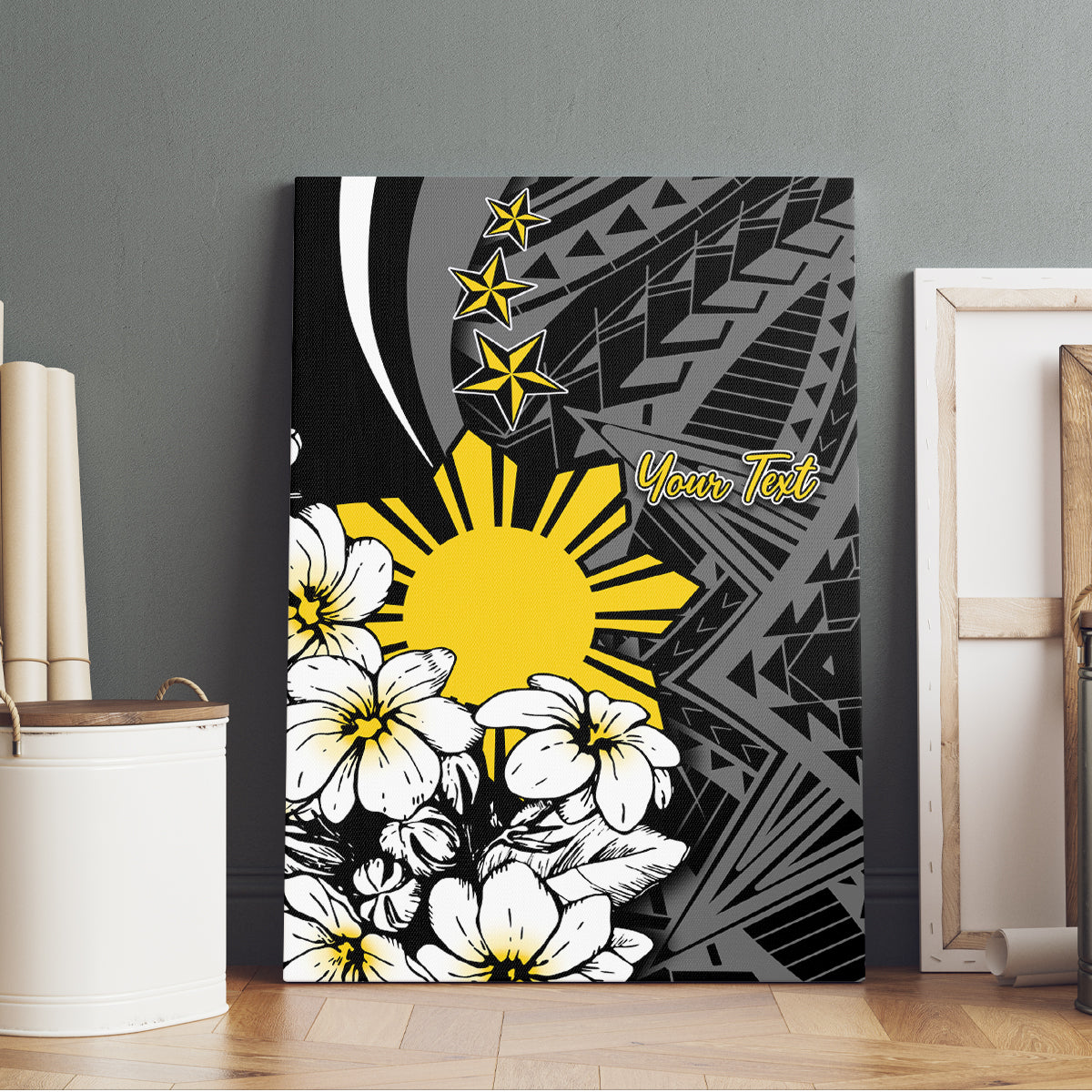 Philippines Sampaguita Personalised Canvas Wall Art Women's Day