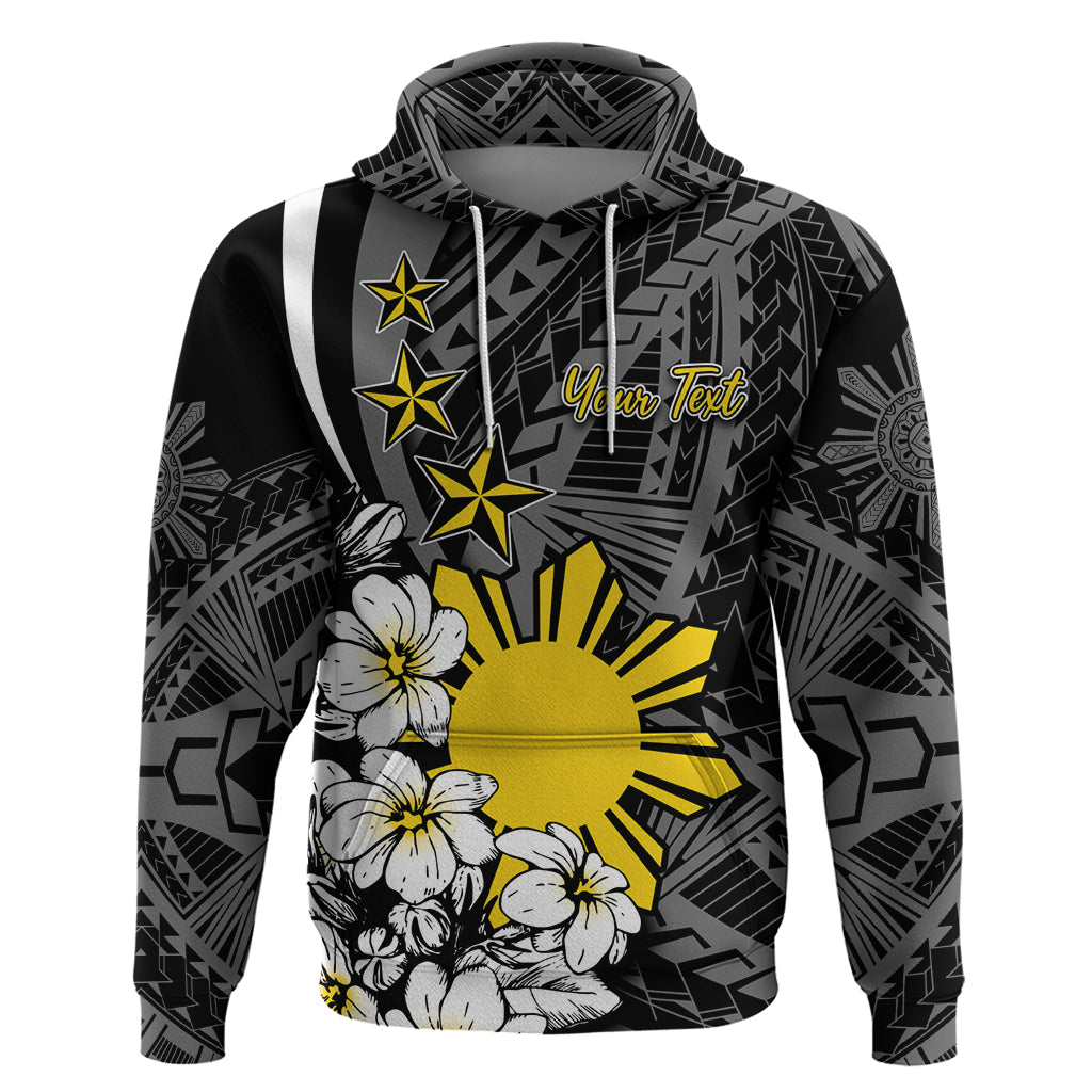 Philippines Sampaguita Personalised Hoodie Women's Day LT7 Pullover Hoodie Black - Polynesian Pride