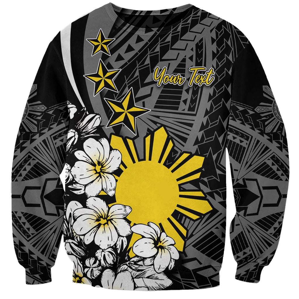 Philippines Sampaguita Personalised Sweatshirt Women's Day LT7 Unisex Black - Polynesian Pride