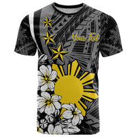 Philippines Sampaguita Personalised T Shirt Women's Day LT7 Black - Polynesian Pride