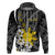 Philippines Sampaguita Personalised Zip Hoodie Women's Day LT7 Zip Hoodie Black - Polynesian Pride