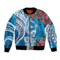 Hafa Adai Guam Bomber Jacket Crystal Waves