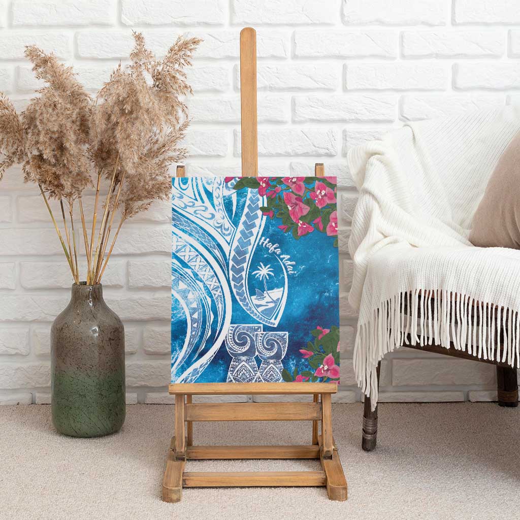 Hafa Adai Guam Canvas Wall Art Crystal Waves