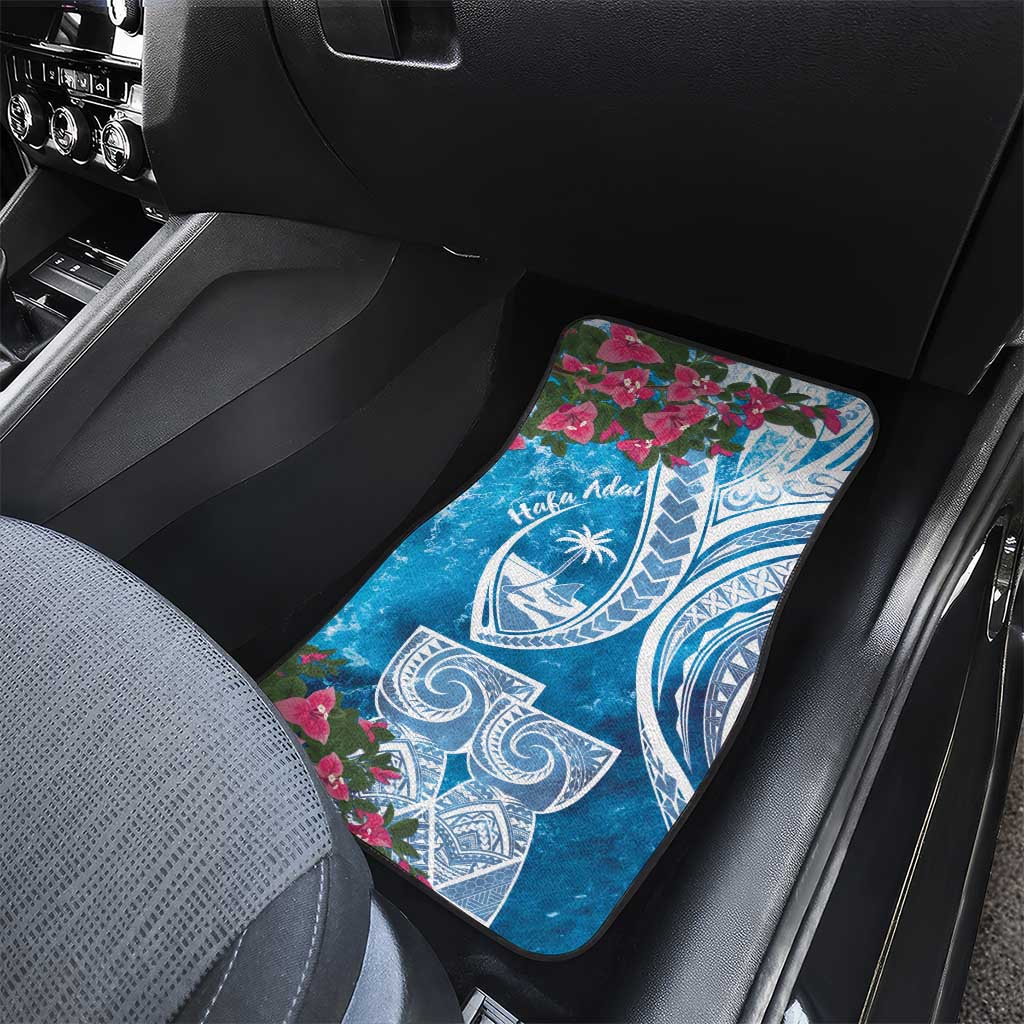 Hafa Adai Guam Car Mats Crystal Waves