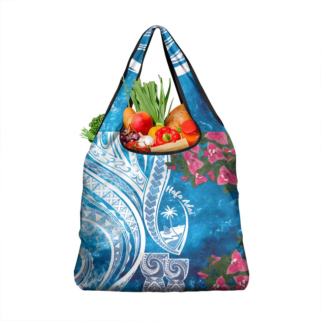 Hafa Adai Guam Grocery Bag Crystal Waves