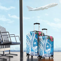 Hafa Adai Guam Luggage Cover Crystal Waves