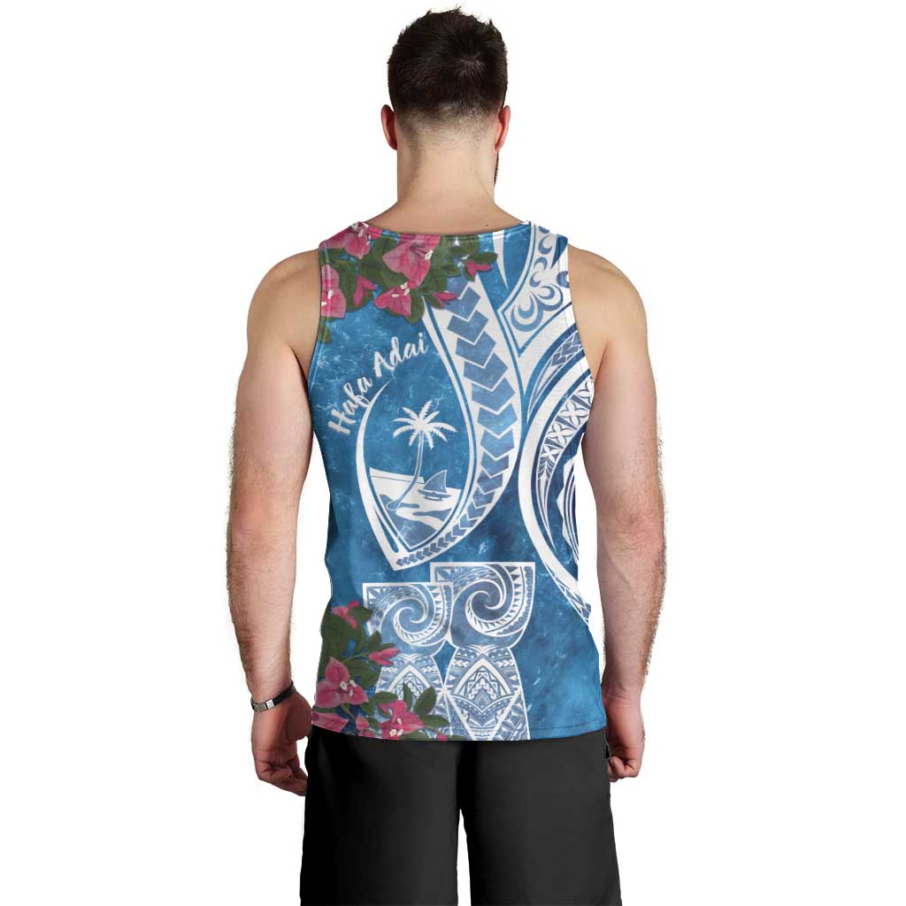 Hafa Adai Guam Men Tank Top Crystal Waves LT7 - Polynesian Pride