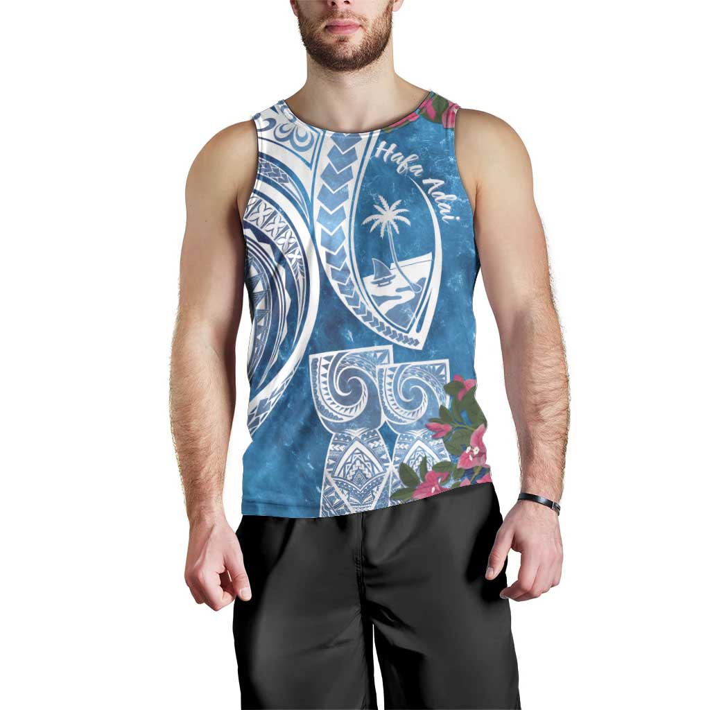 Hafa Adai Guam Men Tank Top Crystal Waves LT7 - Polynesian Pride
