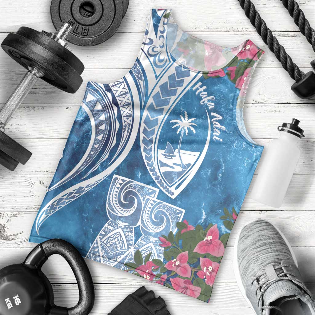 Hafa Adai Guam Men Tank Top Crystal Waves LT7 - Polynesian Pride