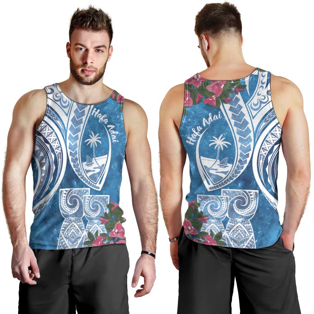 Hafa Adai Guam Men Tank Top Crystal Waves LT7 - Polynesian Pride