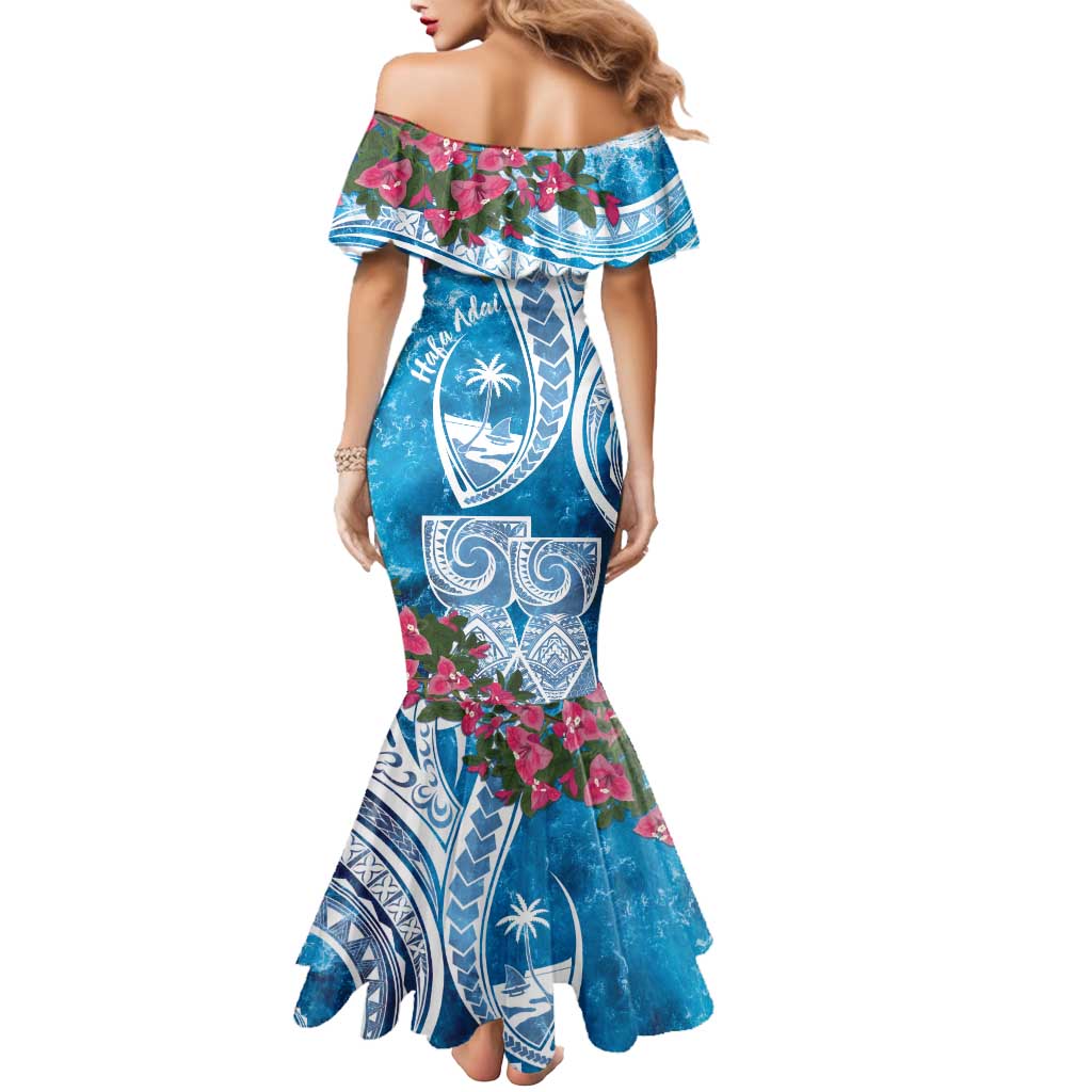 Hafa Adai Guam Mermaid Dress Crystal Waves LT7 - Polynesian Pride