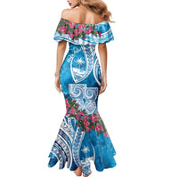 Hafa Adai Guam Mermaid Dress Crystal Waves LT7 - Polynesian Pride