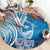Hafa Adai Guam Round Carpet Crystal Waves