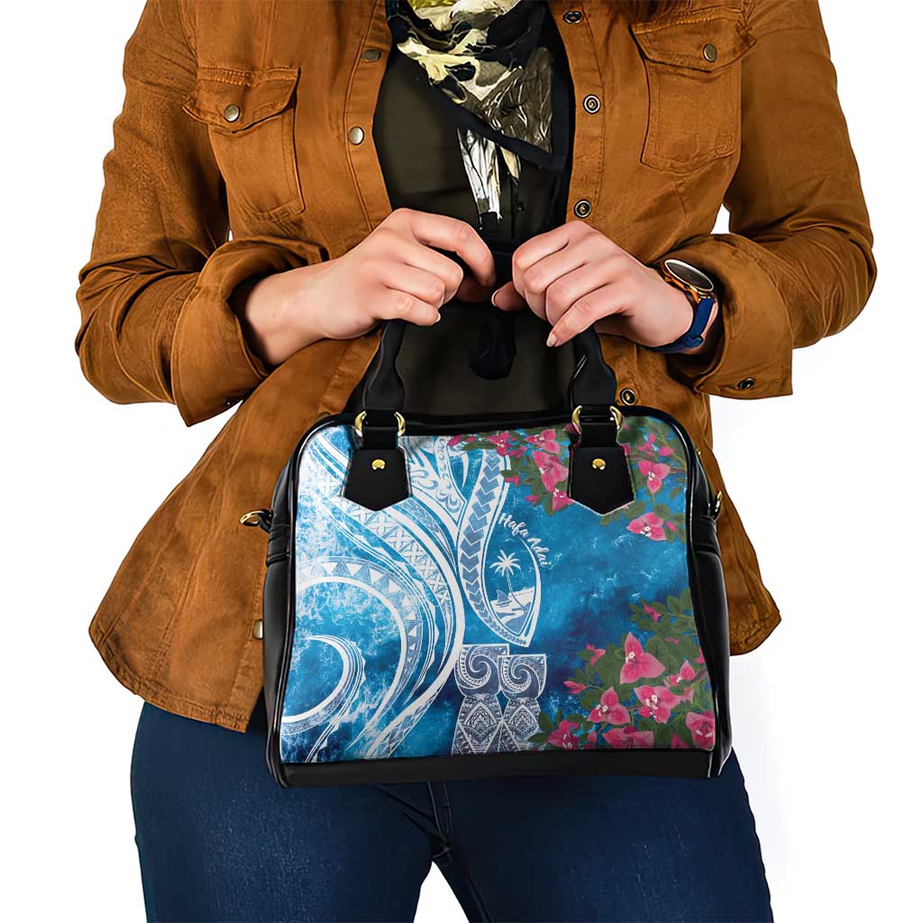 Hafa Adai Guam Shoulder Handbag Crystal Waves