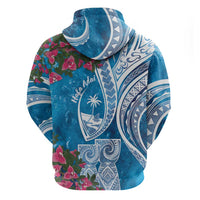 Hafa Adai Guam Zip Hoodie Crystal Waves LT7 - Polynesian Pride