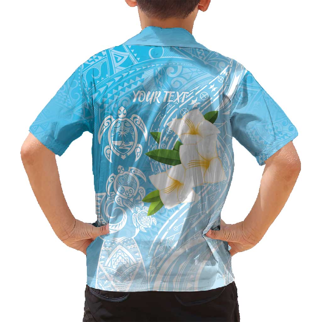 Personalized Guam Chamorro Family Matching Long Sleeve Bodycon Dress and Hawaiian Shirt Turtles and Guasali Flowers LT7 - Polynesian Pride