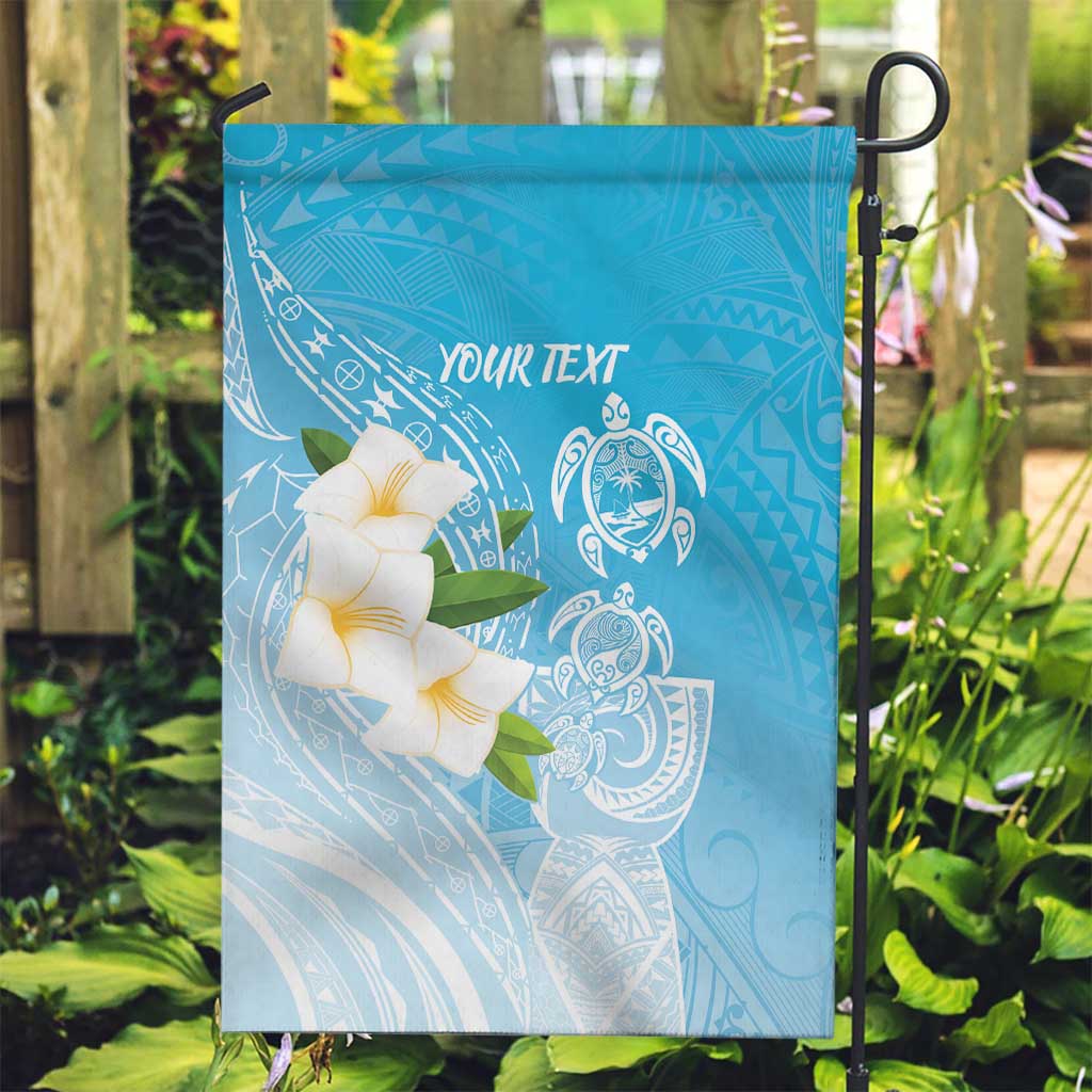 Personalized Guam Chamorro Garden Flag Turtles and Guasali Flowers