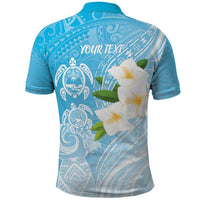 Personalized Guam Chamorro Polo Shirt Turtles and Guasali Flowers LT7 - Polynesian Pride