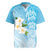 Personalized Guam Chamorro Rugby Jersey Turtles and Guasali Flowers