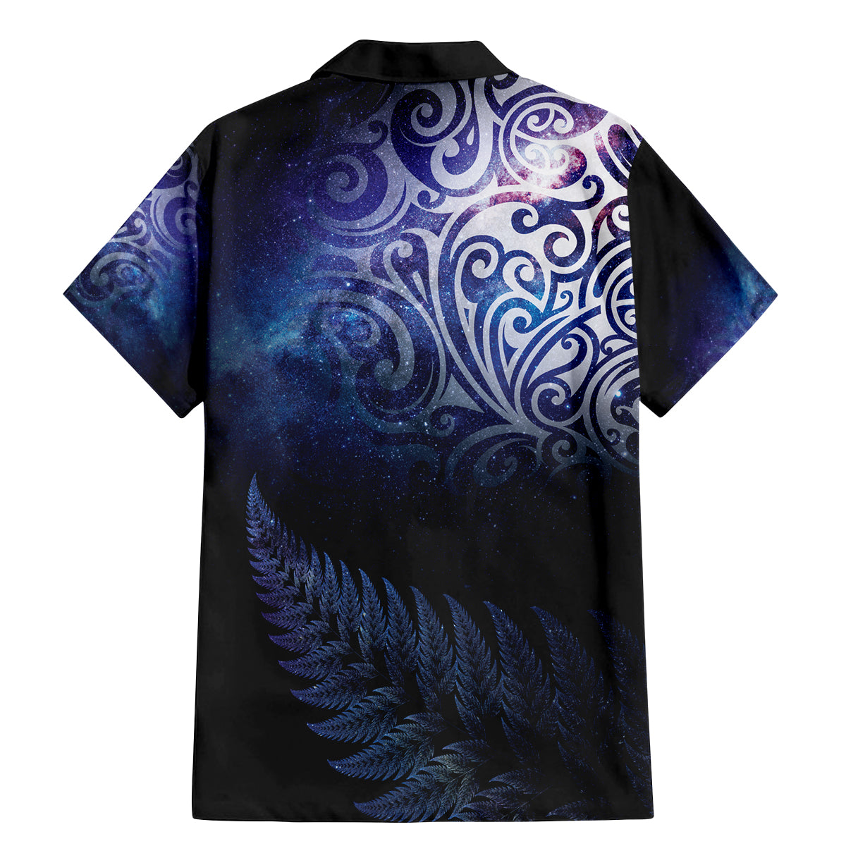 New Zealand Aotearoa Matariki Family Matching Mermaid Dress and Hawaiian Shirt Starry Silver Fern LT7 - Polynesian Pride
