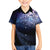 New Zealand Aotearoa Matariki Family Matching Off Shoulder Short Dress and Hawaiian Shirt Starry Silver Fern