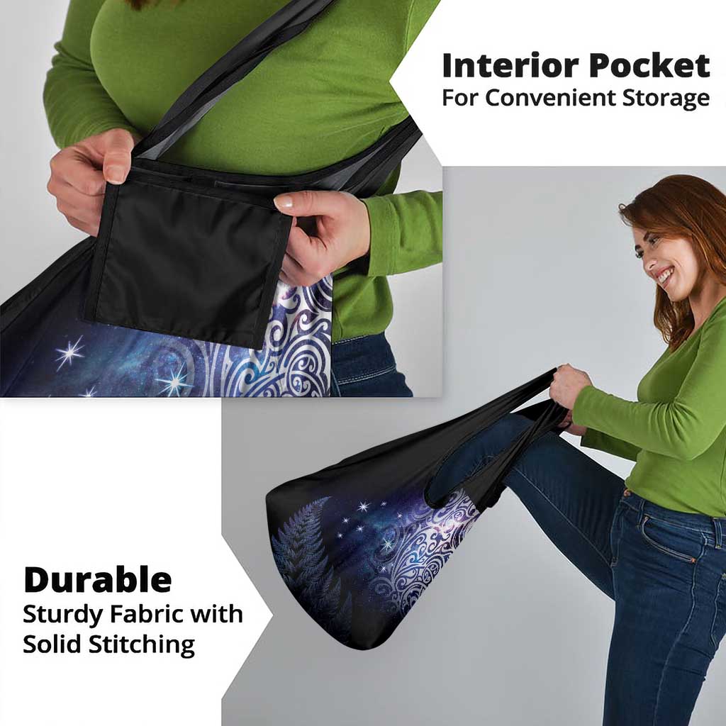 New Zealand Aotearoa Matariki Grocery Bag Starry Silver Fern