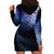 New Zealand Aotearoa Matariki Hoodie Dress Starry Silver Fern