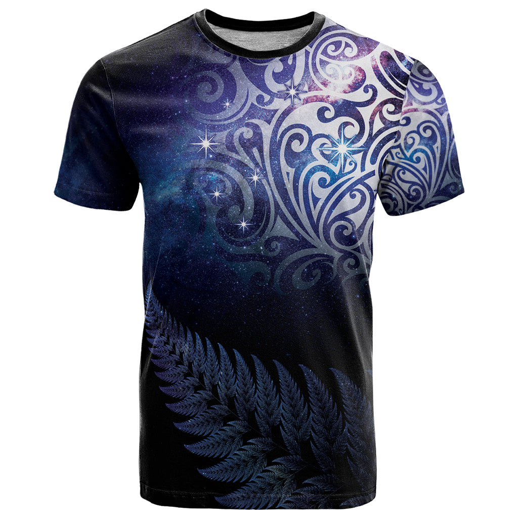 New Zealand Aotearoa Matariki T Shirt Starry Silver Fern