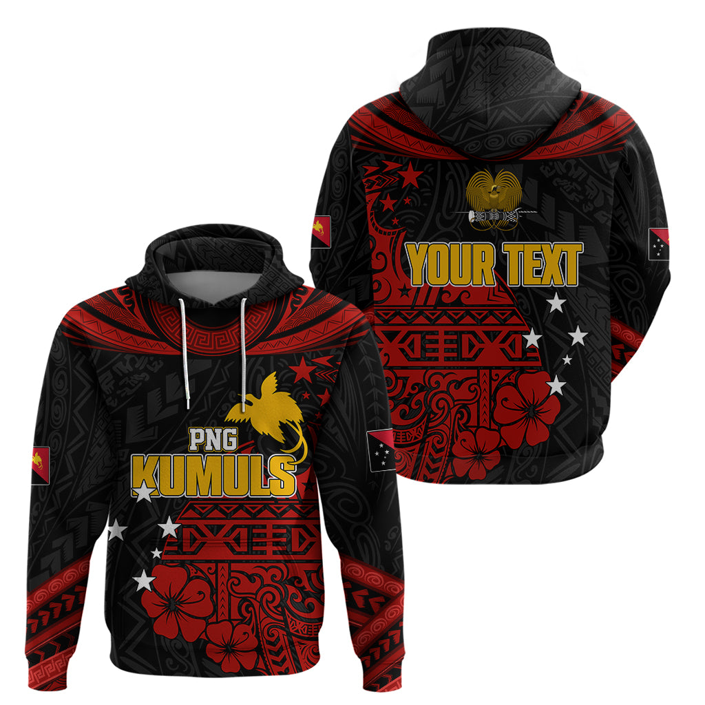 Custom PNG Kumuls Rugby Hoodie Motuan Mix Patterns LT7 Pullover Hoodie Black - Polynesian Pride