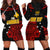 Personalised PNG Kumuls Rugby Hoodie Dress Motuan Mix Patterns LT7 Black - Polynesian Pride