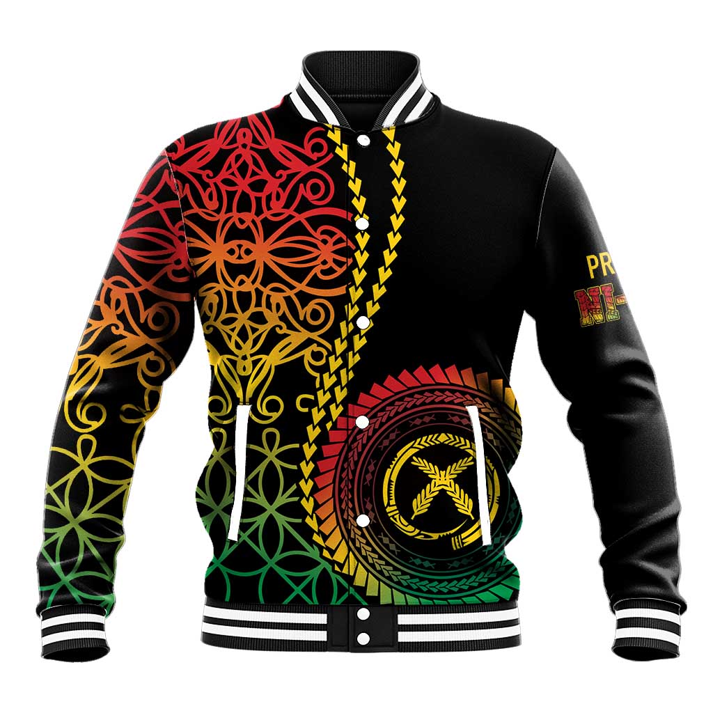 Proudly Ni-Van Sandroing Inspired Classic Style Baseball Jacket LT7 Unisex Colorful - Polynesian Pride