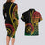 Proudly Ni-Van Sandroing Inspired Classic Style Couples Matching Long Sleeve Bodycon Dress and Hawaiian Shirt