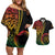 Proudly Ni-Van Sandroing Inspired Classic Style Couples Matching Off Shoulder Short Dress and Hawaiian Shirt