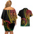 Proudly Ni-Van Sandroing Inspired Classic Style Couples Matching Off Shoulder Short Dress and Hawaiian Shirt