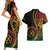 Proudly Ni-Van Sandroing Inspired Classic Style Couples Matching Short Sleeve Bodycon Dress and Hawaiian Shirt