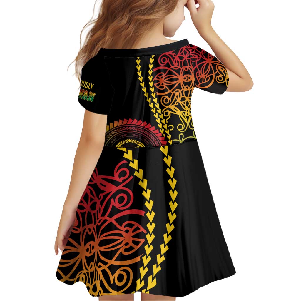 Proudly Ni-Van Sandroing Inspired Classic Style Family Matching Long Sleeve Bodycon Dress and Hawaiian Shirt LT7 - Polynesian Pride