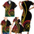Proudly Ni-Van Sandroing Inspired Classic Style Family Matching Short Sleeve Bodycon Dress and Hawaiian Shirt