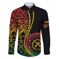 Proudly Ni-Van Sandroing Inspired Classic Style Family Matching Short Sleeve Bodycon Dress and Hawaiian Shirt LT7 Dad's Shirt - Long Sleeve Colorful - Polynesian Pride