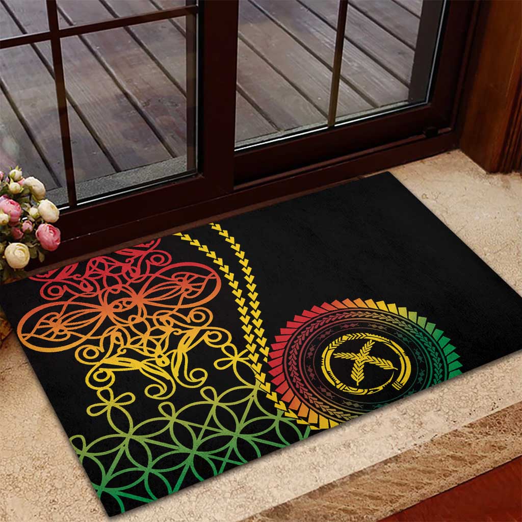Proudly Ni-Van Sandroing Inspired Classic Style Rubber Doormat LT7 - Polynesian Pride