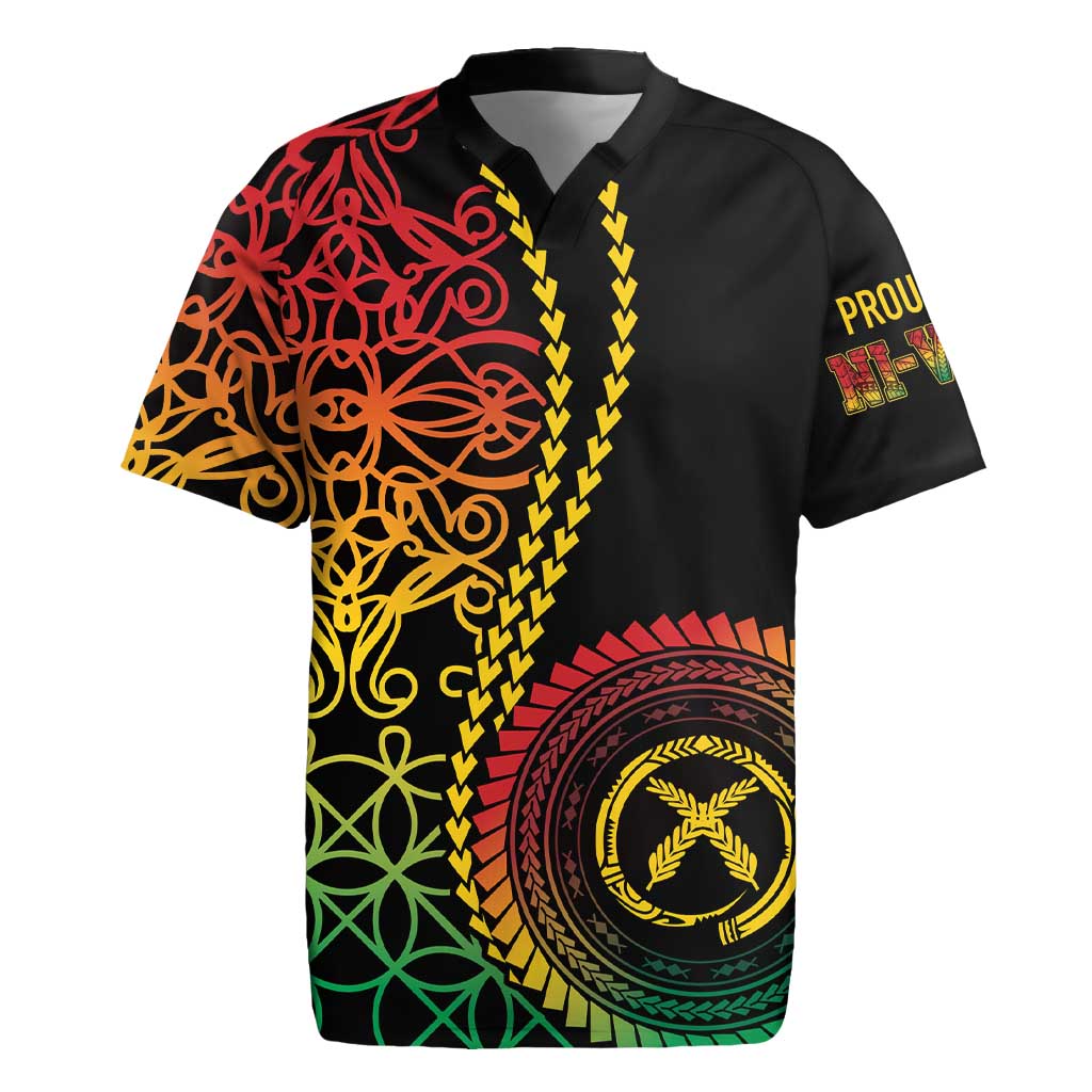 Proudly Ni-Van Sandroing Inspired Classic Style Rugby Jersey LT7 Colorful - Polynesian Pride
