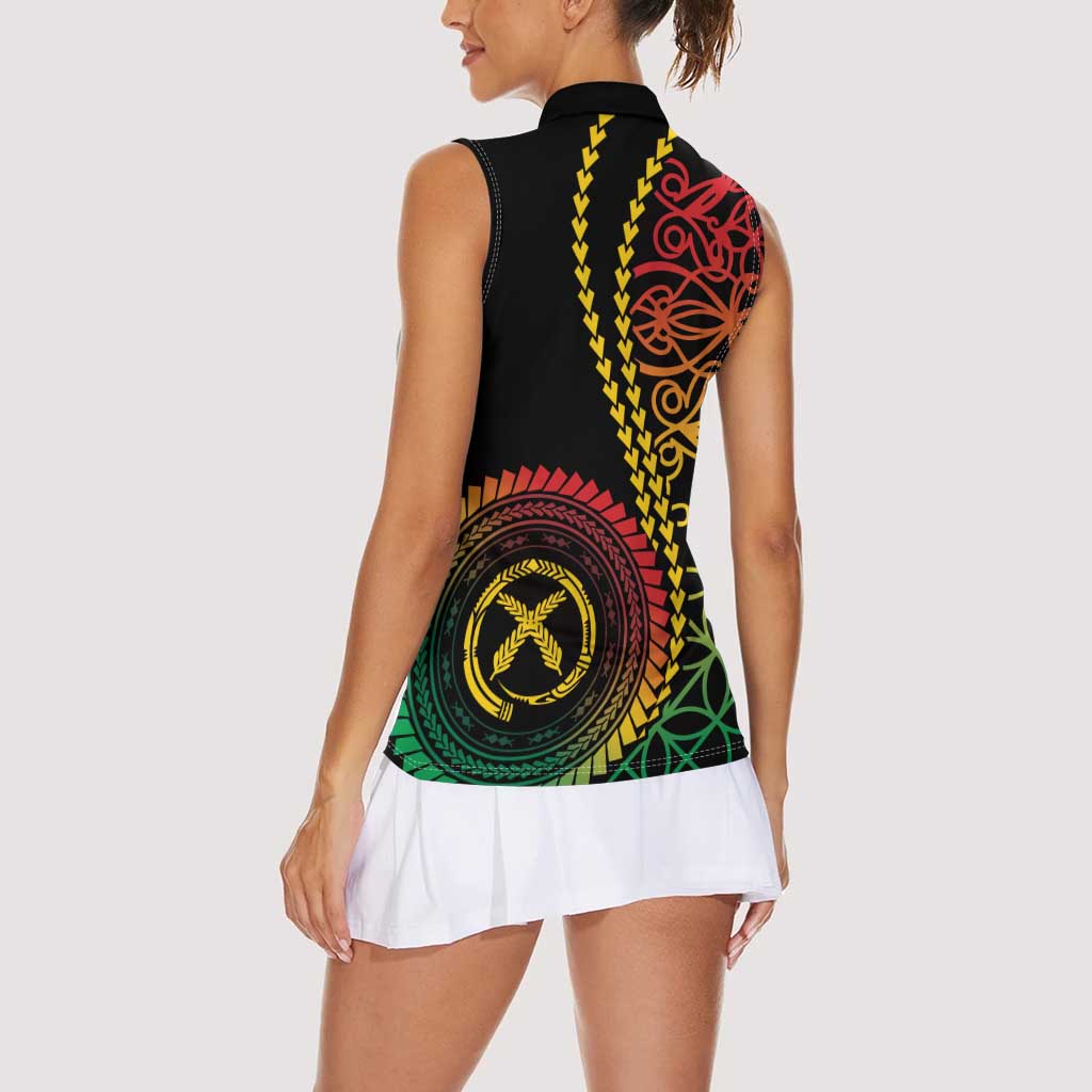 Proudly Ni-Van Sandroing Inspired Classic Style Women Sleeveless Polo Shirt