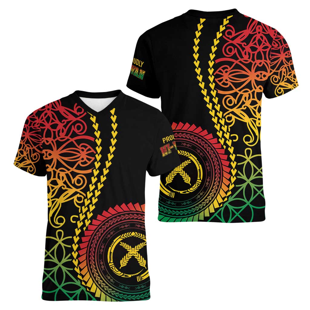 Proudly Ni-Van Sandroing Inspired Classic Style Women V-Neck T-Shirt