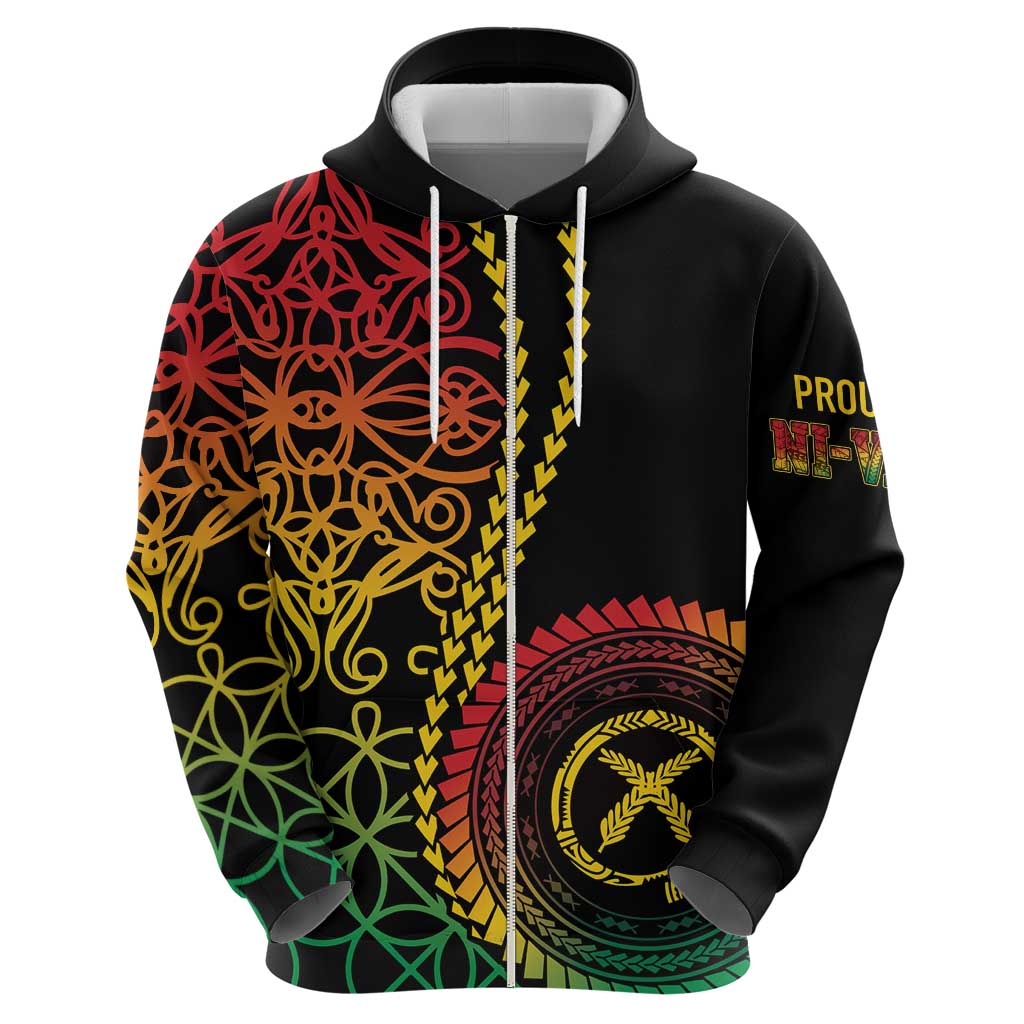 Proudly Ni-Van Sandroing Inspired Classic Style Zip Hoodie LT7 - Polynesian Pride