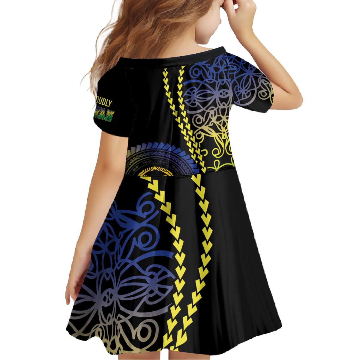 Proudly Ni-Van Sandroing Inspired Family Matching Off The Shoulder Long Sleeve Dress and Hawaiian Shirt Malampa Classic Style