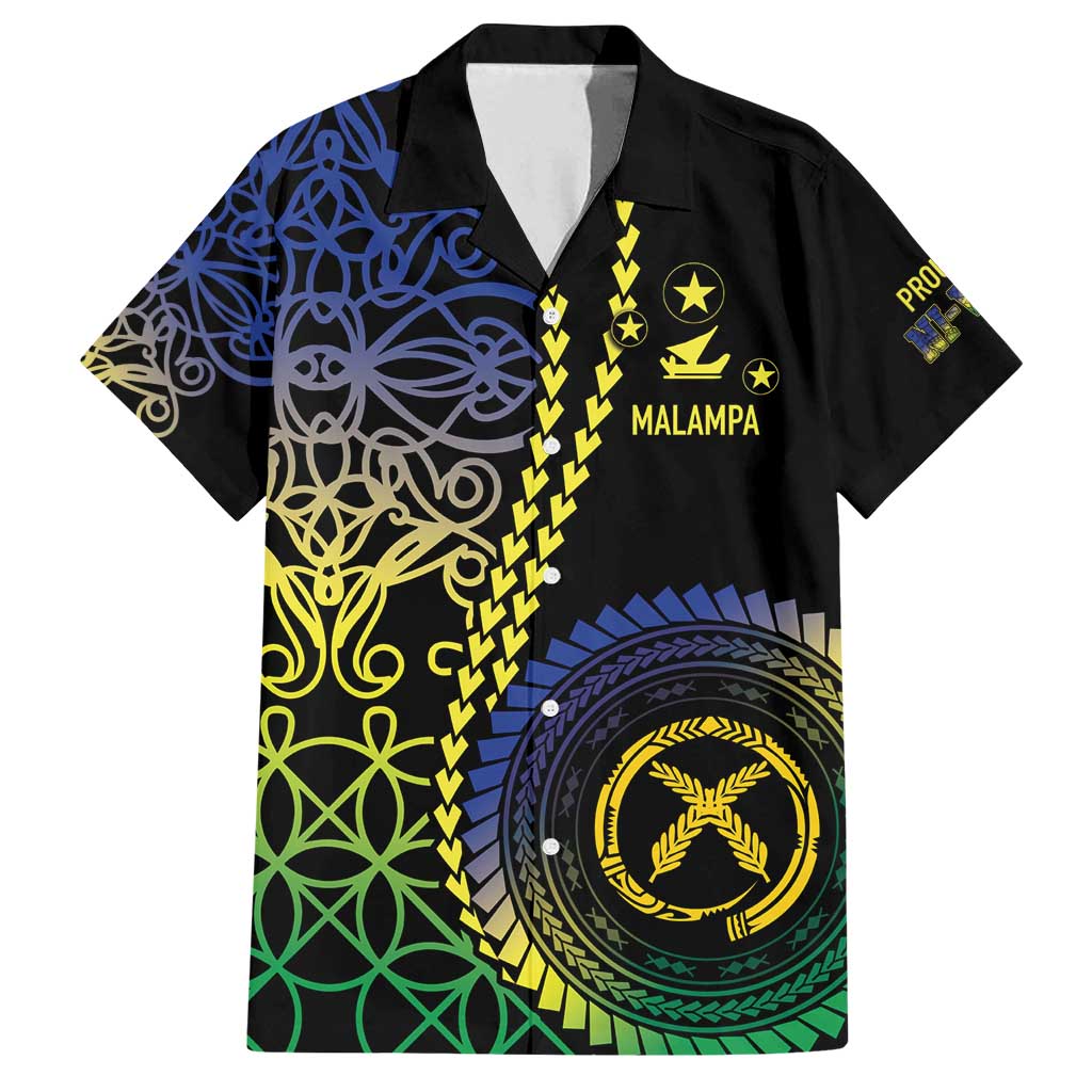 Proudly Ni-Van Sandroing Inspired Family Matching Off Shoulder Short Dress and Hawaiian Shirt Malampa Classic Style LT7 Dad's Shirt - Short Sleeve Colorful - Polynesian Pride