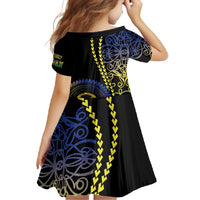 Proudly Ni-Van Sandroing Inspired Family Matching Short Sleeve Bodycon Dress and Hawaiian Shirt Malampa Classic Style LT7 - Polynesian Pride